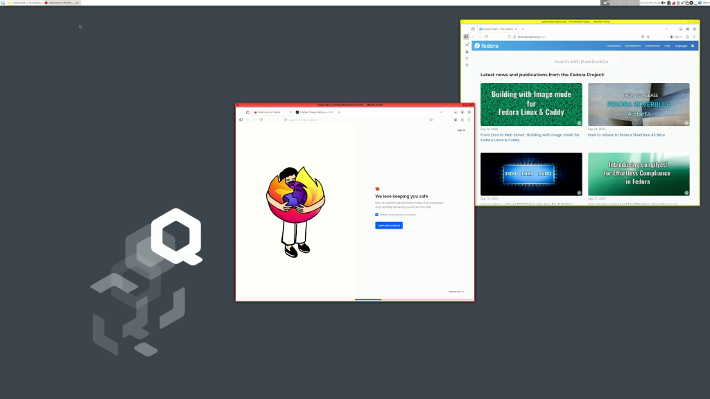Untrusted Firefox and a Personal Firefox